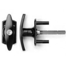 Henderson Locking T-Handle - Black Finish - 57mm Spindle
